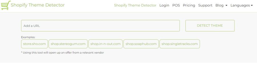 Shopify Theme Detector