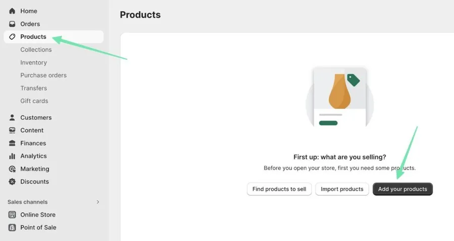 Add Products in Shopify