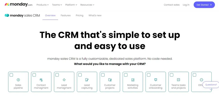 Monday.com CRM Software