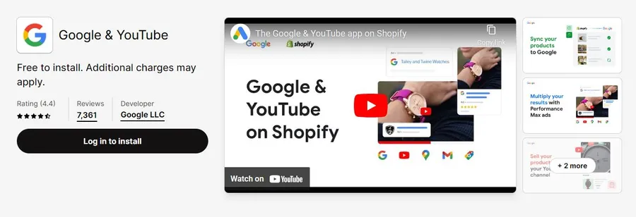 Google YouTube App For Shopify