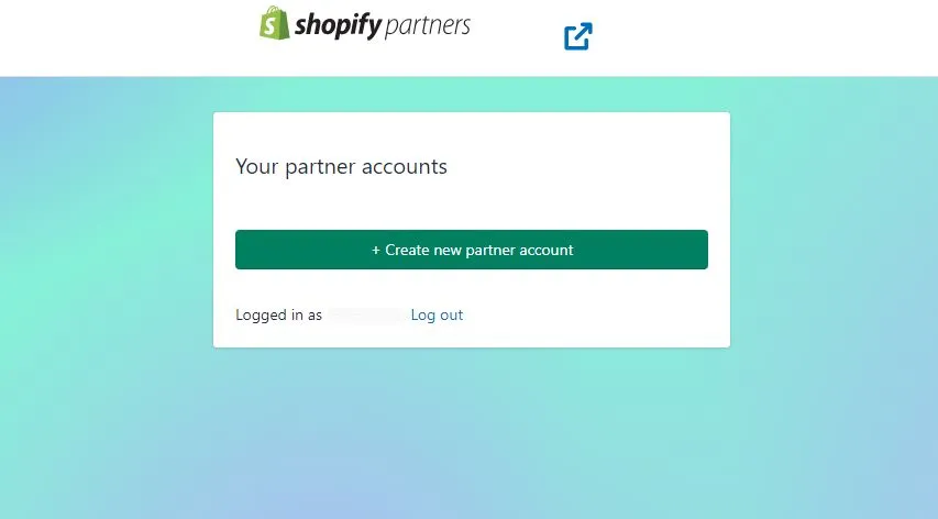 Create New partner Account