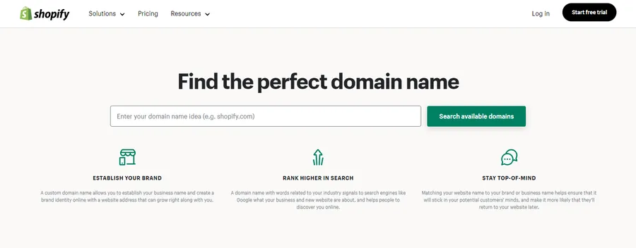 Shopify Domain Name