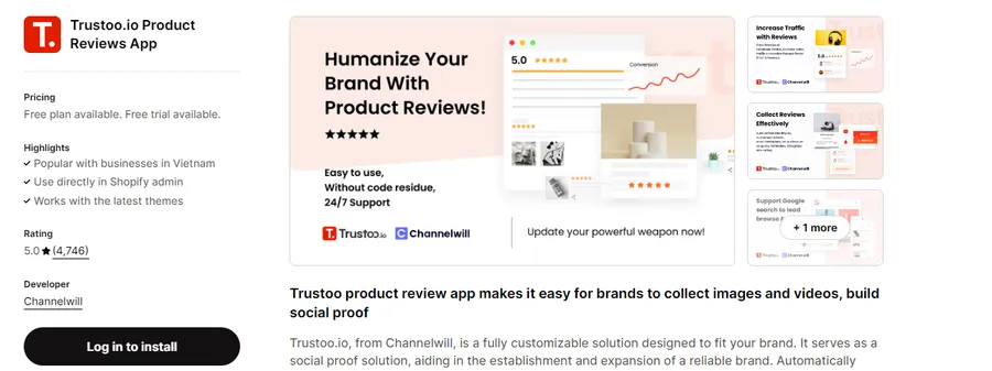 Trustoo.io Product Reviews App