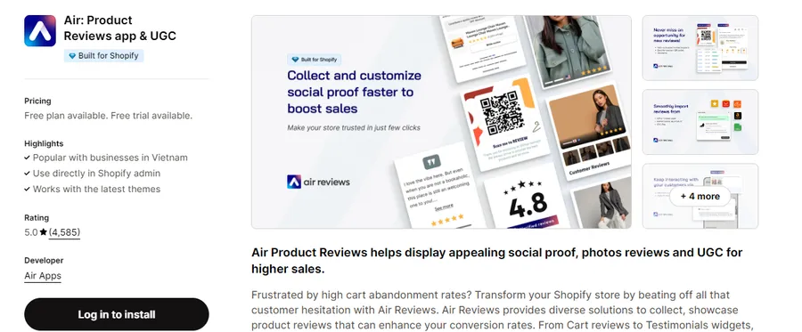 Air: Product Reviews app & UGC