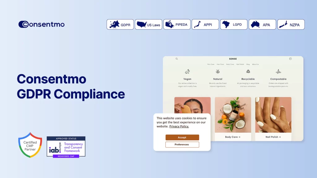 Shopify GDPR App: Consentmo GDPR Compliance by Consentmo