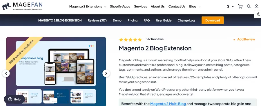 Magento 2 Blog Extension