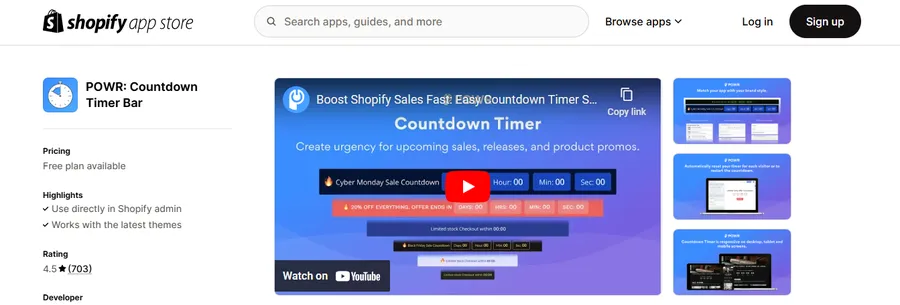 POWR: Countdown Timer Bar