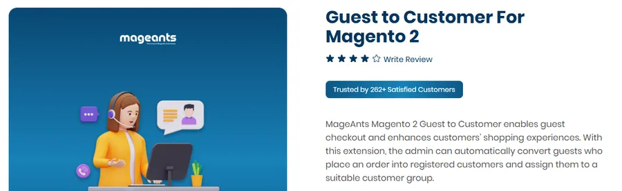 Mageants Guest to Customer For Magento 2