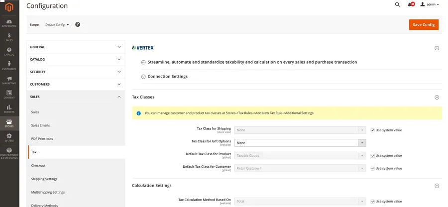 Magento 2 Tax Setup